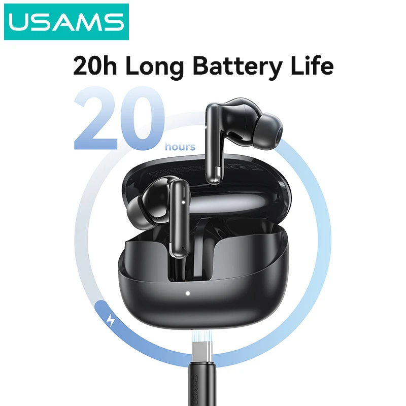 USAMS IF27 Cheap Touch Control Smart Handfree Wireless Earbuds Bluetooth Waterproof Gaming In-Ear Headphones Earphones