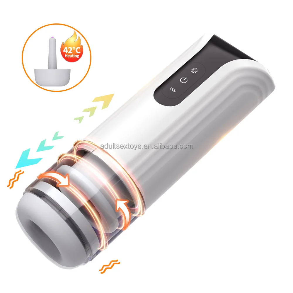 Electric Pocket Pussy Male Stroker Male Masturbator 7 Thrusting Rotating  Modes Vibration for Male Sex Toys Masturbation Cups