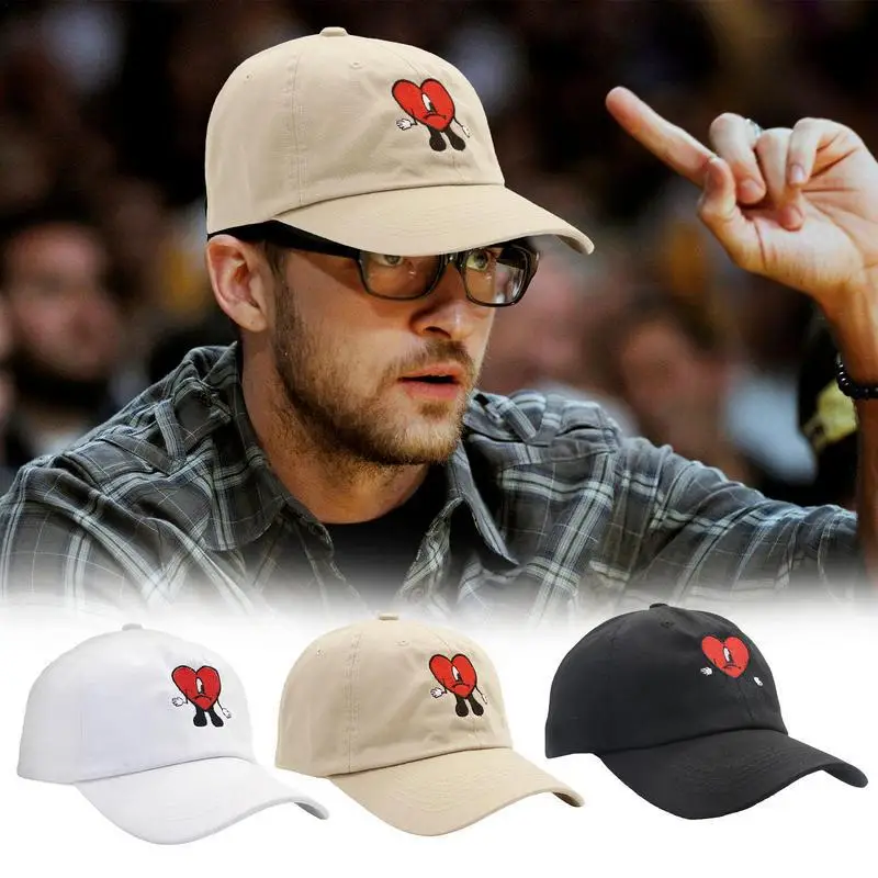 Source Cute Embroidered Bad Bunny Classic Truck Dad Hat Hip Hop