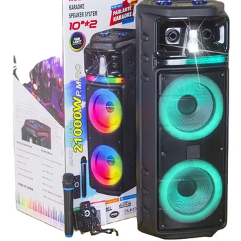 KOLAV-M2102 Factory Wholesale Boombox Double 10 Inch Horn Speaker Big TWS Good Quality Speaker With Adapter