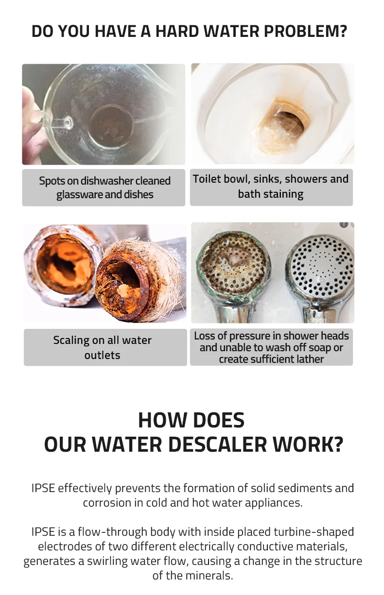 Ipse Whole House Anti Limescale System Electronic Water Descaler