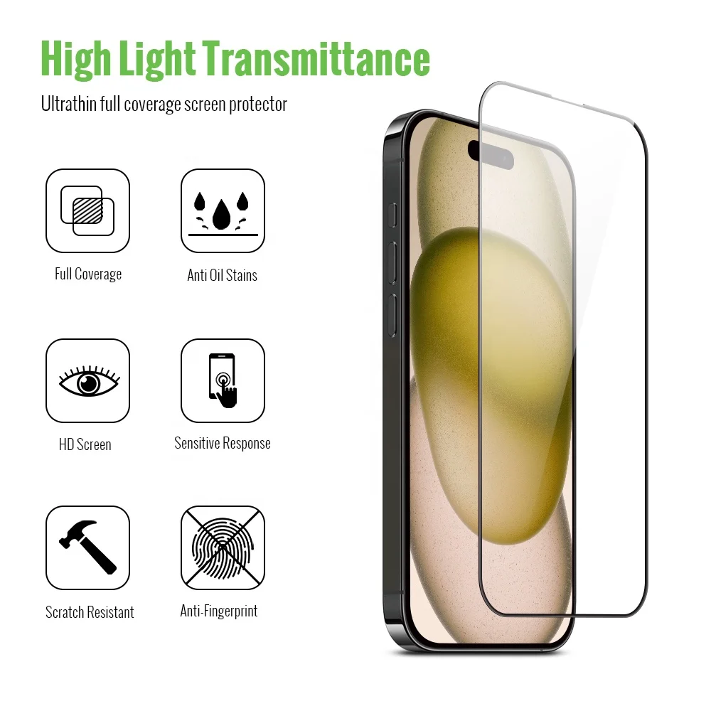2 Pellicole In Vetro Temperato Per IPhone 16 Pro – Durezza 9H Anti Graffio