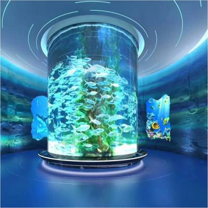 PG Shanghai Rectangular Acrylic Fish tank of Luxury Home for Custom Commercial square to Rectangle clear Aquarium Luxury Glass