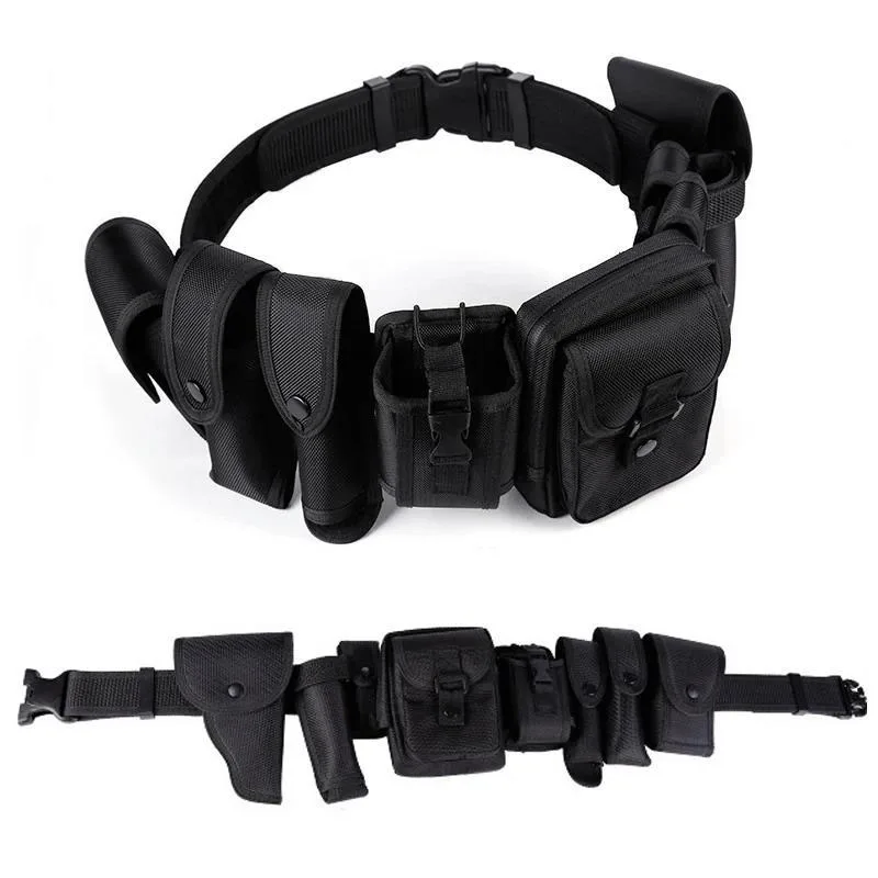 Detachable Adjustable Tactical Belts High Quality Training Hunting Accessories Security Practical Kit Duty Belt with Pocket