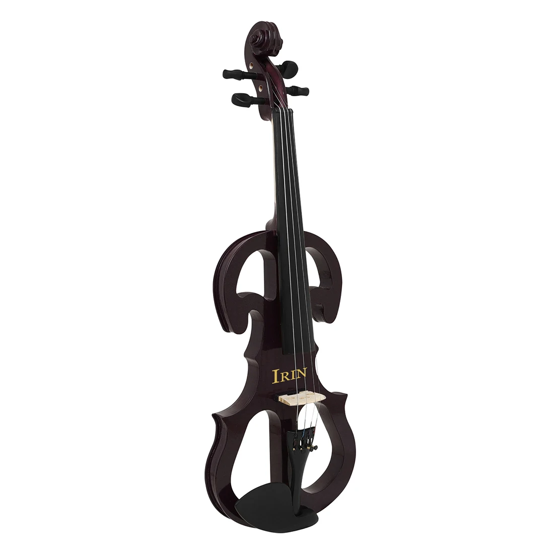 IRIN サイレントエレキバイオリン 4/4 IRIN Silent Electric Violin 4/4 with Pickup - Premium Solid Wood