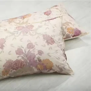 Washable Luxurious Silk Pillow Case Soft Breathable Silk Pillow Case Silk Material Feather Down Throw Pillow