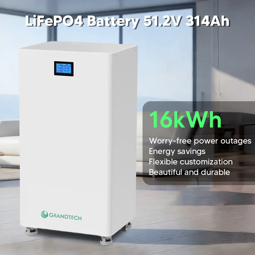 6500 Cycle LiFePo4 Inverter Battery EMS 10kw 15kw 16KW 48V 51.2v 100Ah 200Ah 314ah Home Power Wall-Mounted Lithium Ion Battery