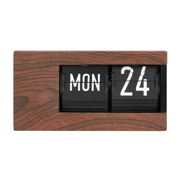 Mechanic Digital Clock Mechanism with Tyre Wall Design Flip Alarm Clock and Customizable Digital Themes
