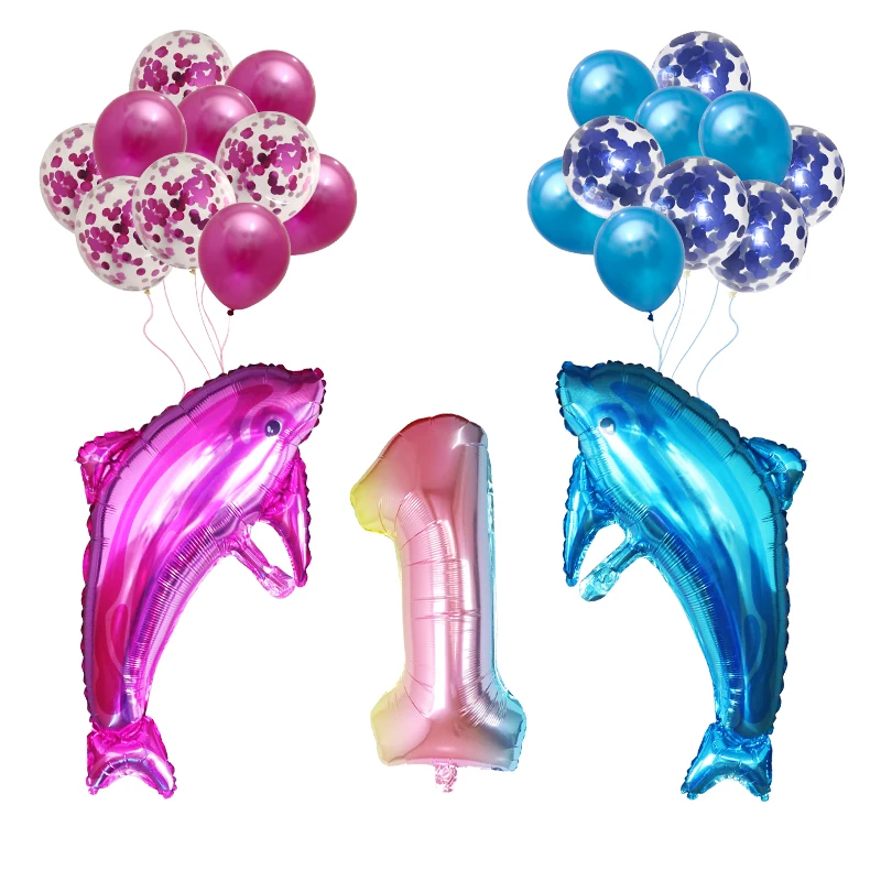 23 Pieces Grand Ocean Ballons Animaux Requin Dauphin Decoration De Fete D Anniversaire Ballon De Vacances Bebe Douche Theme Gonflable Boule De Poisson Buy Grand Ocean Animal Ballons Requin Dauphin Fete D Anniversaire Decoration Bebe