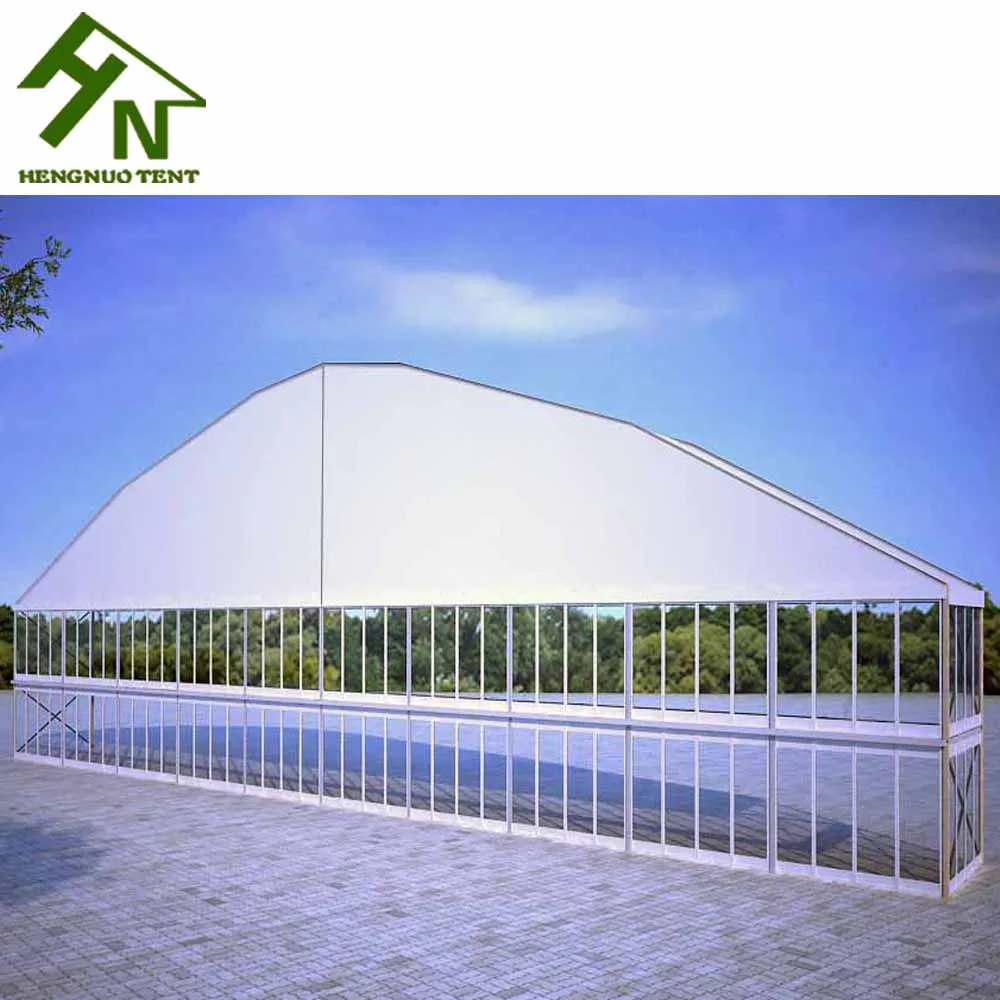 50m Span Fancy Large White Party Wedding Glass Events Tent 5000 People For Sale