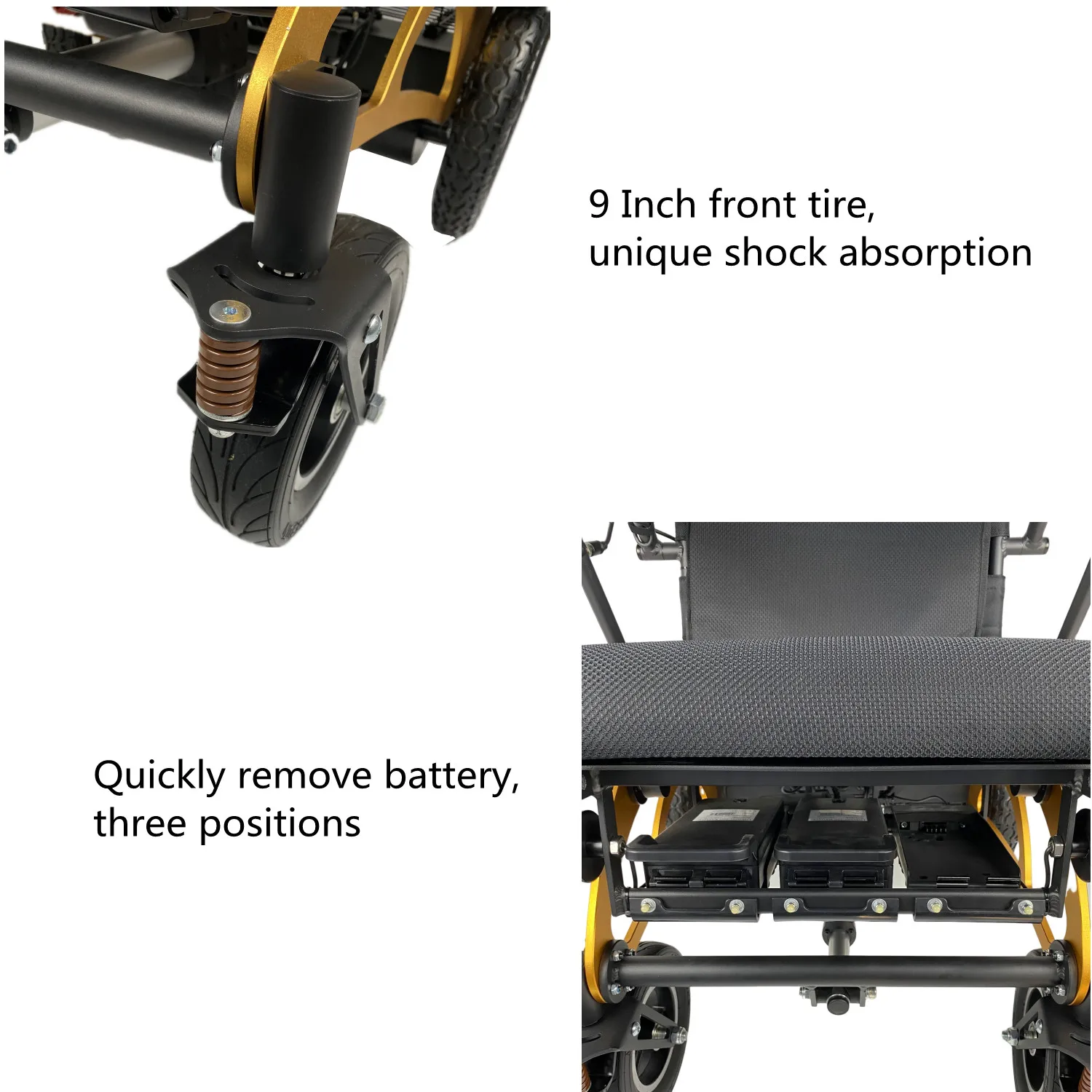 Foldable Reclining Pediatric Wheelchairswith Adjustable Headrest