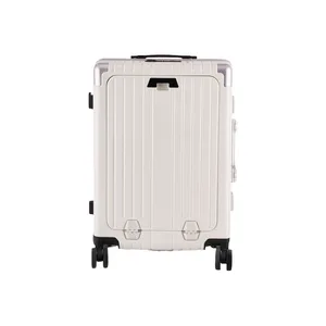 High Quality ABS+PC Luggage Wide Aluminum Pull Rod Trolley case 360-degree Cardan Mute Wheel Suitcase with Customs Lock