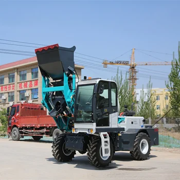 Deposit 2.4m³/tank small dump concrete mixer compact dump concrete mixer truck