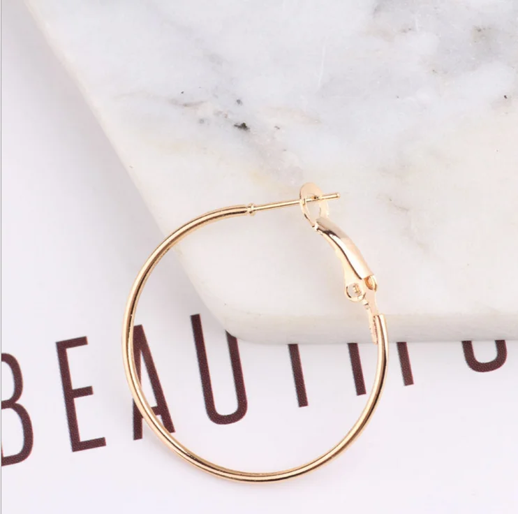 Лидер продаж, хорошая цена, лидер продаж, оптовая продажа, женские модные большие золотые серьги-кольца с модным дизайном