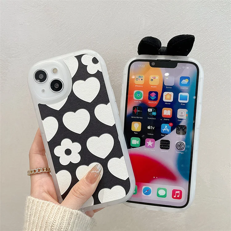 New Girl Aesthetic Love Heart Pink Bow-knot Cute Phone Case Back Cover For  Huawei Iphone 13 Pro Max - Buy Luxury Phone Case For Iphone 11 12 13