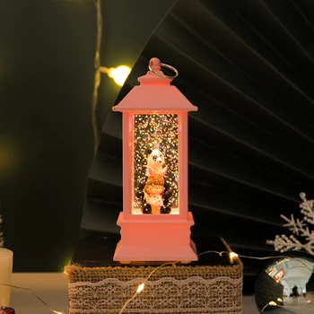 2022 New Gifts Small Lantern Glitter Snow Wind Lamp For Christmas Decoration Supplier