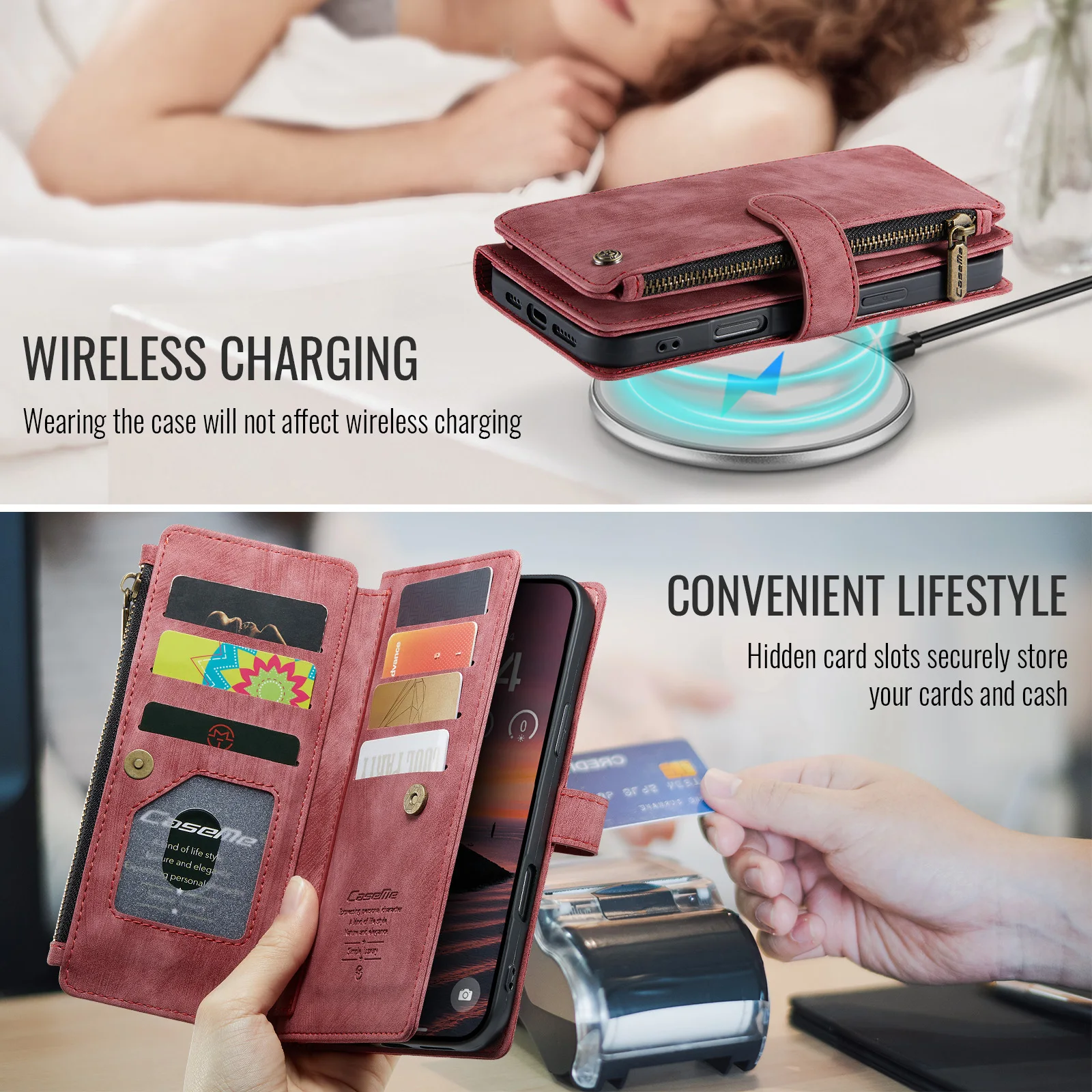 Magnetic Wallet Phone Case With 10 Card Slots For Iphone 17 Air_voghion.com