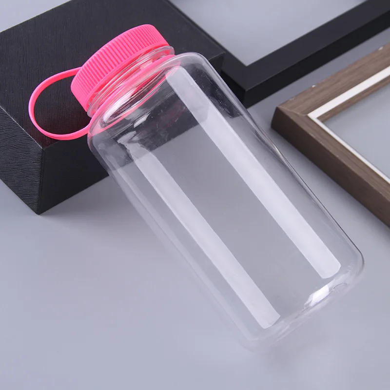 Wholesale Bpa Free Plastic 1l Big High Capacity Wide Mouth Plastic Water Bottle Sports With Handle Rope