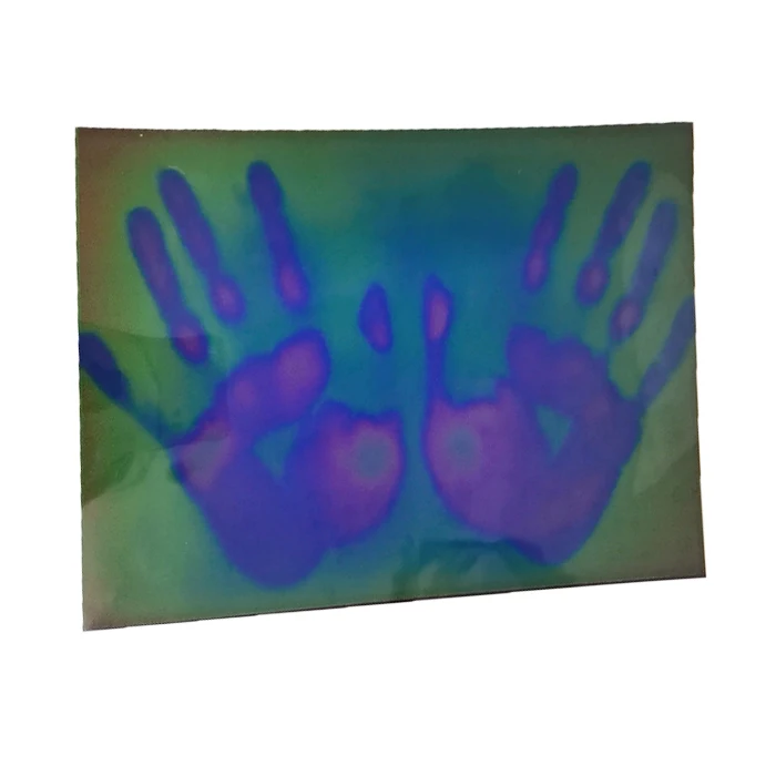 Color Changing Sheet Liquid Crystal Temperature Sensitive Thermochromic Crystal Sheets
