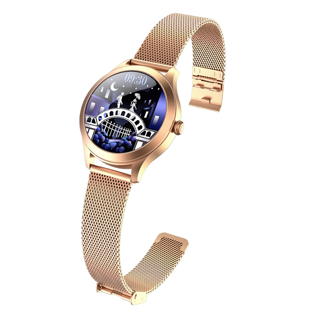 Kingwear Latest KW10 pro Fashion Luxury Precise Heart Rate Blood Oxygen Stainless Steel Ladies Smart