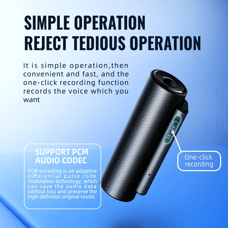 Hot Sale Q76 Digital Audio Voice Recorder Portable MP3 Format Device USB Interface Long 500 Hours Standby Sound Activated