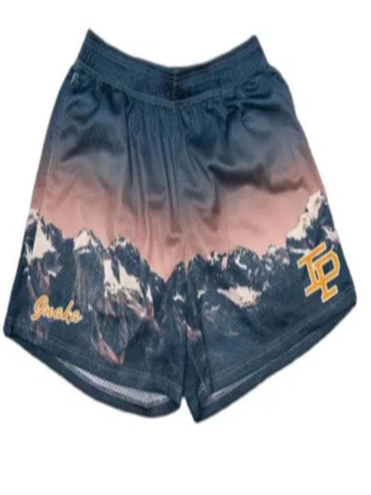 Summer Inaka Shorts Men Women Classic Sublimation Print Leopard