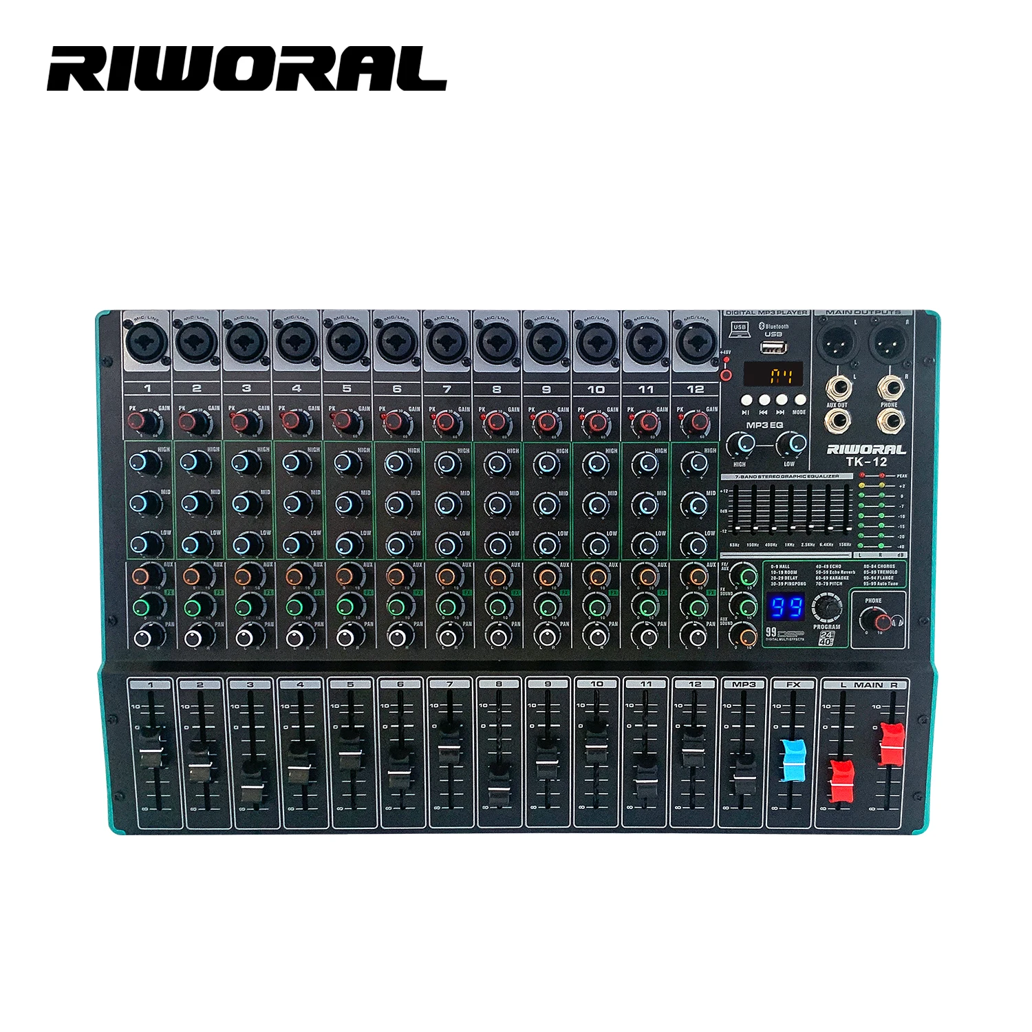 鍵盤楽器 Little Fish Audio Mixer Amazon.com: Professional DJ Audio Mixer, 12 Channel Audio