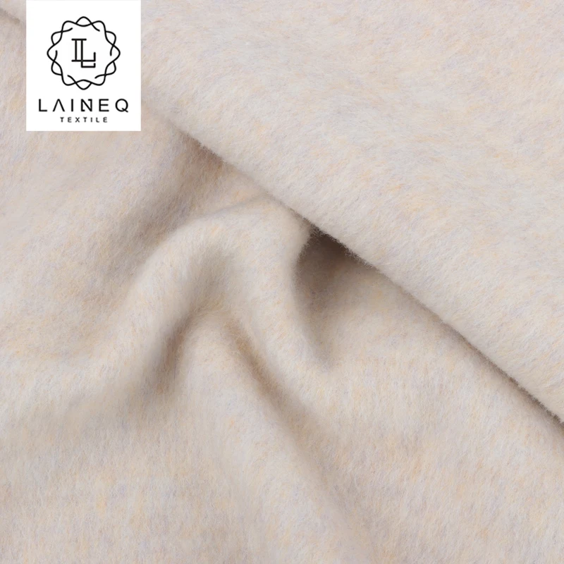 Легкое тепло: новый продукт 5% шерсти альпаки 95% двухлицый длинноволосый Альпака смешанный цвет шерстяной ткани для