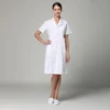 White Women's Short-sleeve Lab Coat
