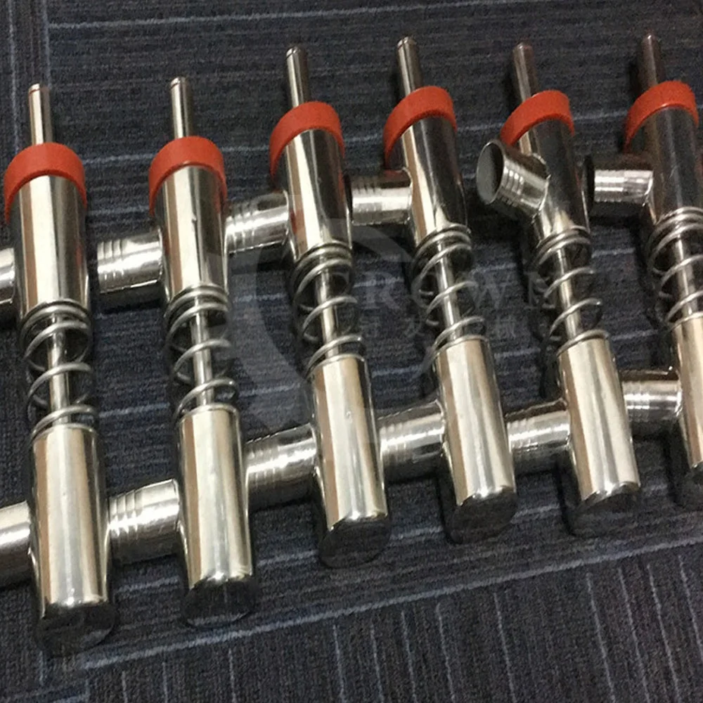 Гравитационная насадка клапана для заливки воды, запасные части, аксессуары для машины для заливки пластиковых бутылок