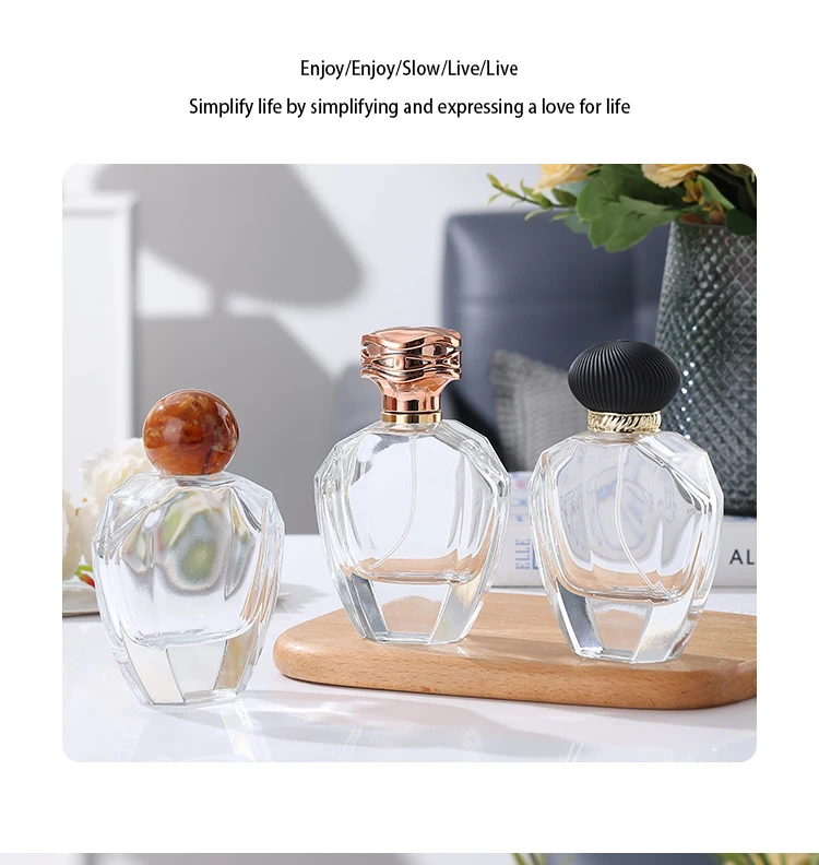 New Design 80ml Irregular Luxury Sprayer Atomizer Empty Glass Perfume