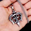 silver Trident steel chain