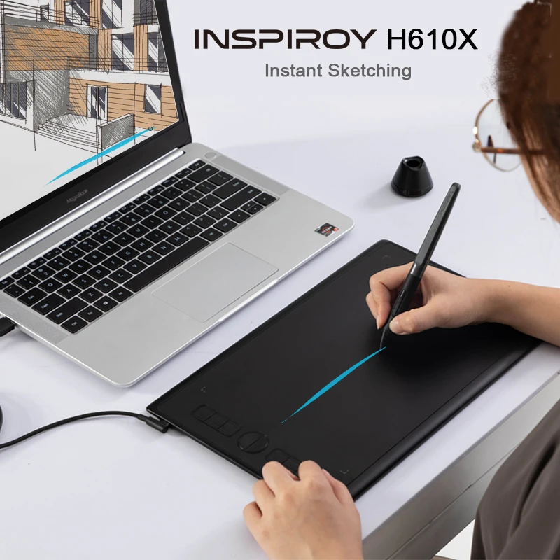 Huion Kamvas 13 Interactive Lcd Pen Touch Screen Display Digital