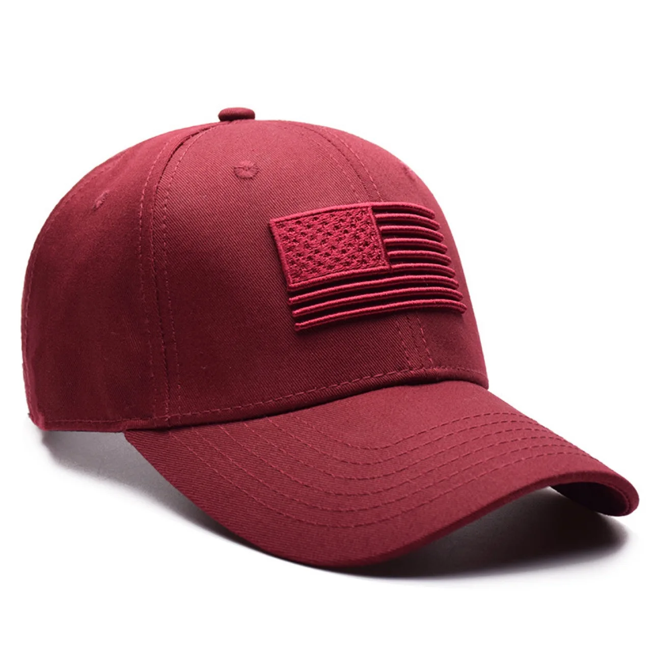 Baseball Hat Custom Free Samples Custom Logo 6 Panel Hats Men Women Sports Caps American Flag Embroidery Baseball Caps Trump Hat