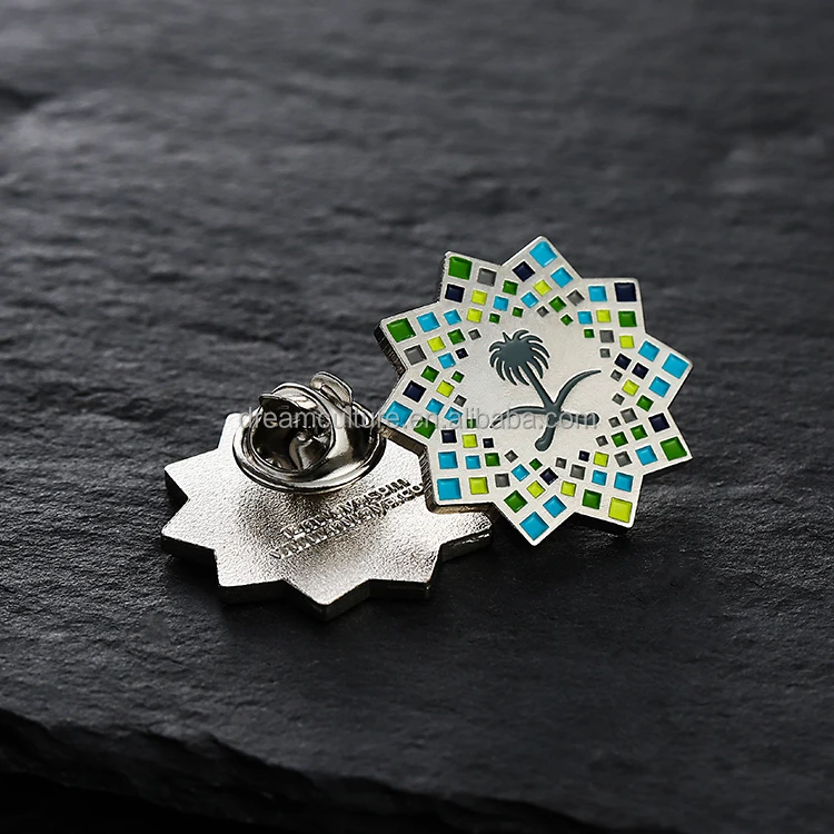 Custom Metal Dubai Uae Pins Saudi Arabia National Day Pins Ksa Saudi