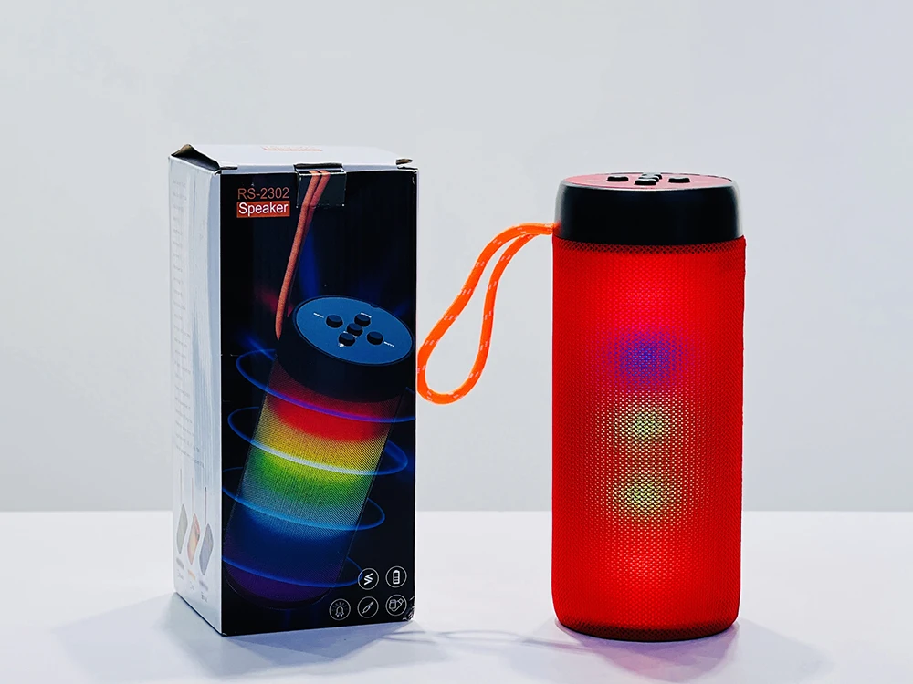 RS-2302 RGB Portable Audio System Home Theater Woofers and Outdoor Mini bluetooth Speaker Parlantes Soundbar Speaker