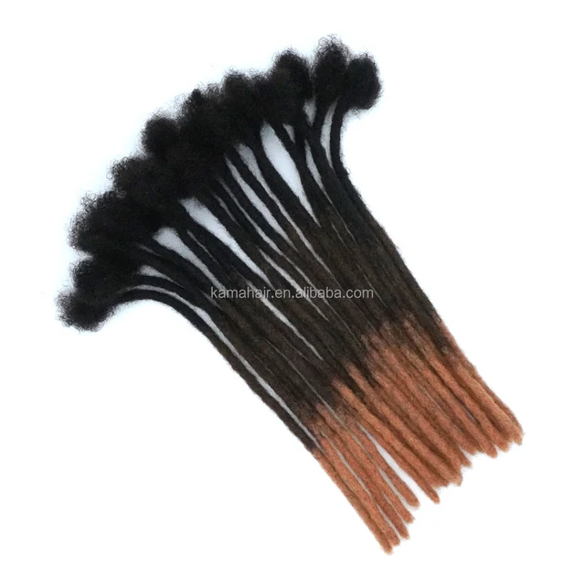 KAMA Wholesale Brazilian Hair Remy Hair Weaving Crochet Hook Instant Locs Extensions 1B/30# Color Soft Dreadlock Men/Women