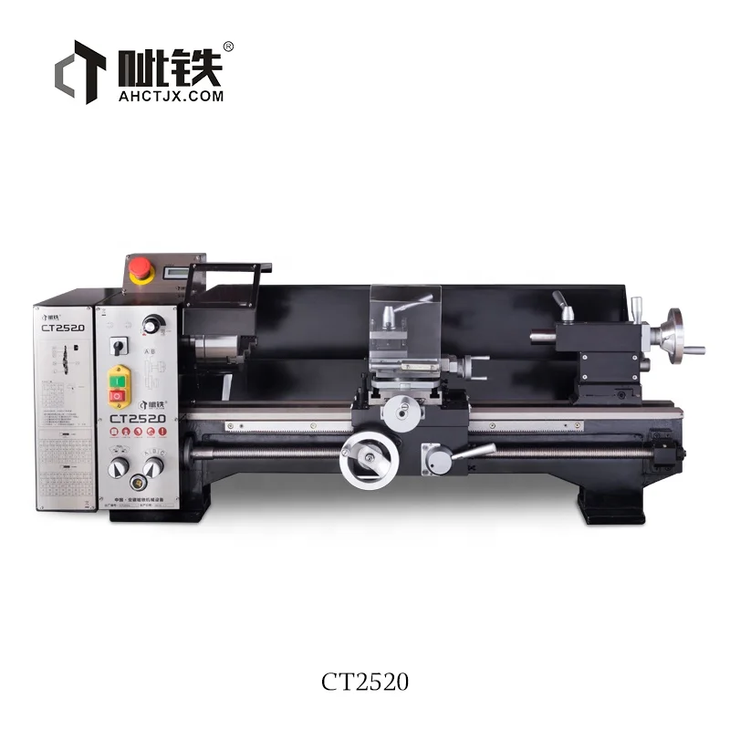 Mini Manual Bench Lathe  CT2520 Small Machine Price with Variable Speed Lathe for Metal