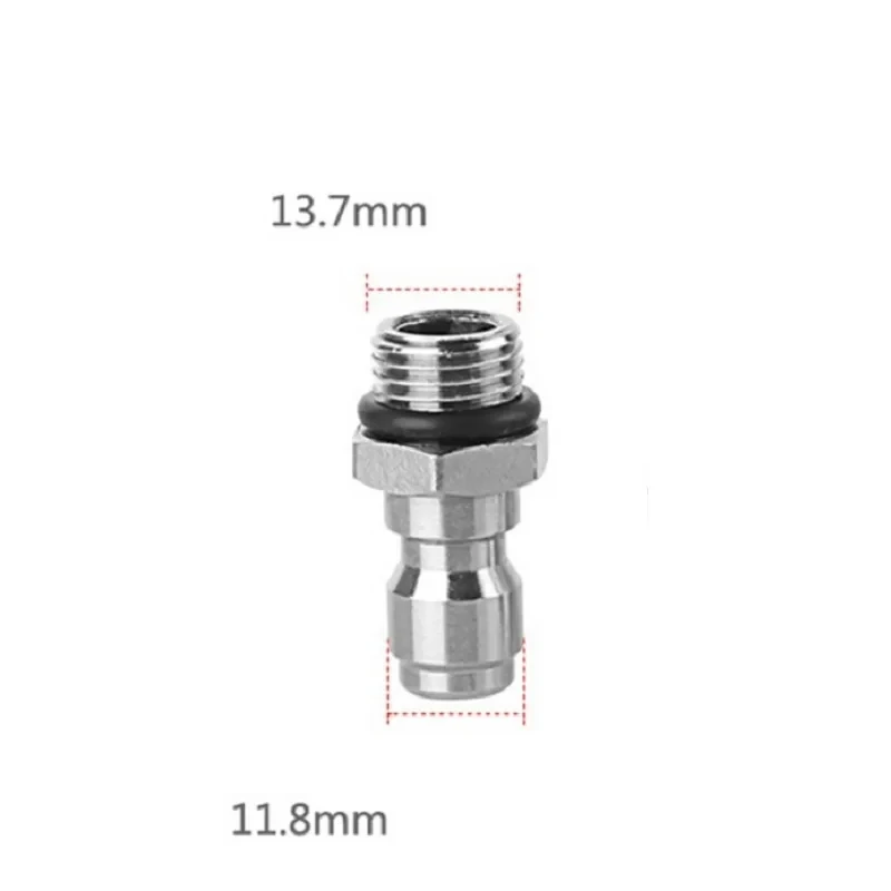 1/4 Inch Male Thread Quick Release Connector 14mm Adapter For Pressure Washer Sprayer Car Cleaning Tools-Connecting Snow Foam - View #13