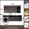 Lavabo in ceramica 180Rock Slab + mobiletto con specchio intelligente