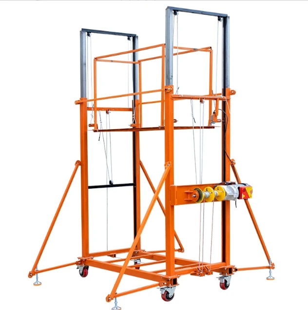 Remote Control Movable Electric Scaffolding 5/8 Meters Lifting Platform ...