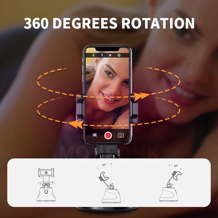 Apai Genie 360 Rotation Auto Face Object Tracking Selfie Stick Smart Shooting Camera Phone Holder