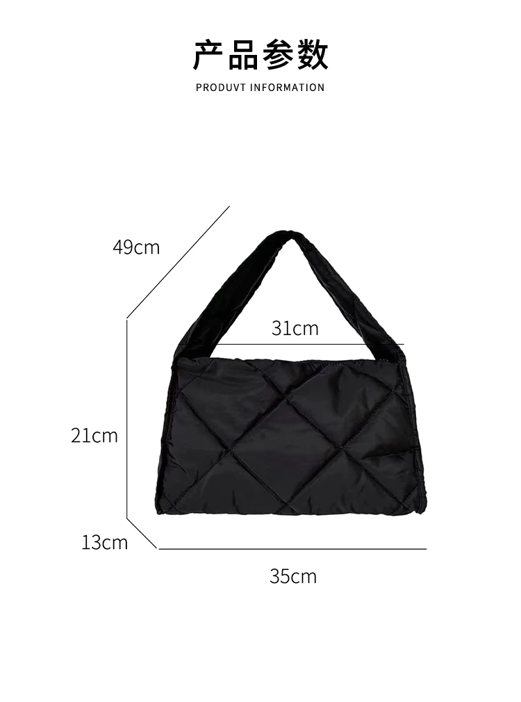 Factory Wholesale High Quality Cotton Tote Bag Nylon Handbag Expanded