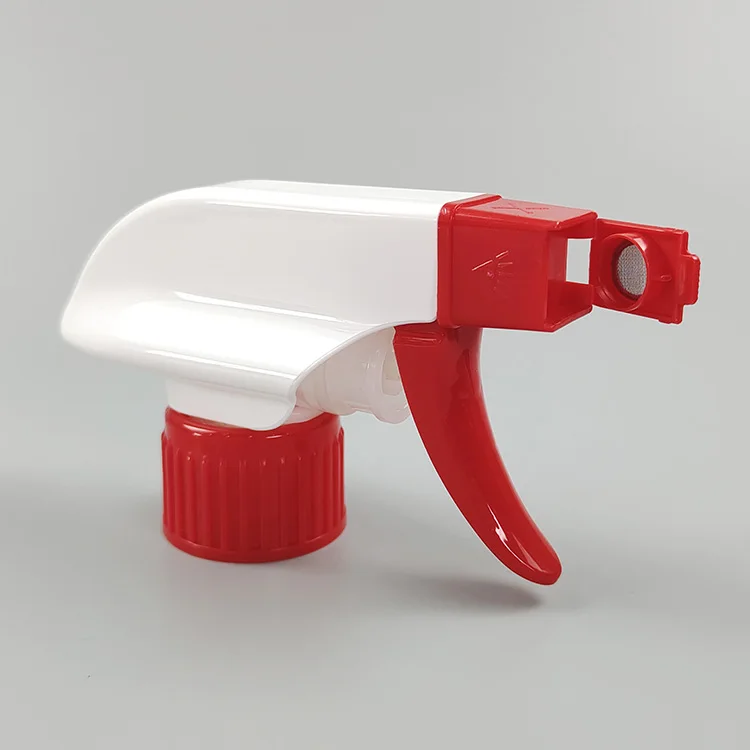 Chemical Resistant Foam Trigger Sprayer 28/410 All Plastic Trigger Sprayer White Color with Mesh Foam Nozzle details