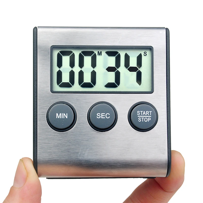 Digital Kitchen Timer for Cooking Big Digits Loud Alarm Magnetic Backing Stand Cooking Timers for Baking