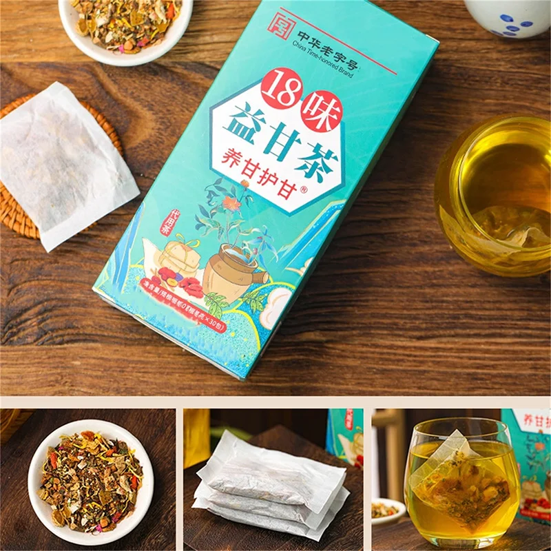 Clqq Vente en gros – Thé santé mélangé 18 saveurs, protection quotidienne du foie, goût sucré, emballage en boîte| Alibaba.com