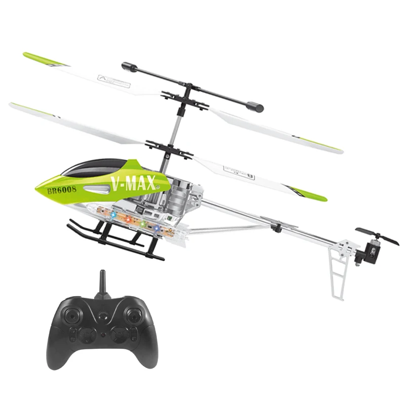 RC Helicopter 2.4G 3.5CH V-MAX Coaxial Metal Gyroscope Jammed Protection Helicopter Model with Lights