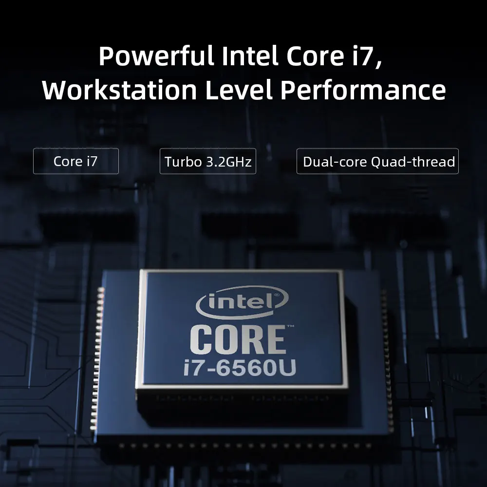 CHUWI CoreBox X Win10 Mini PC Intel Core I7 4K Decoding Mini Desktop PC 8GB RAM 256GB SSD Gigabit Ethernet Display Port