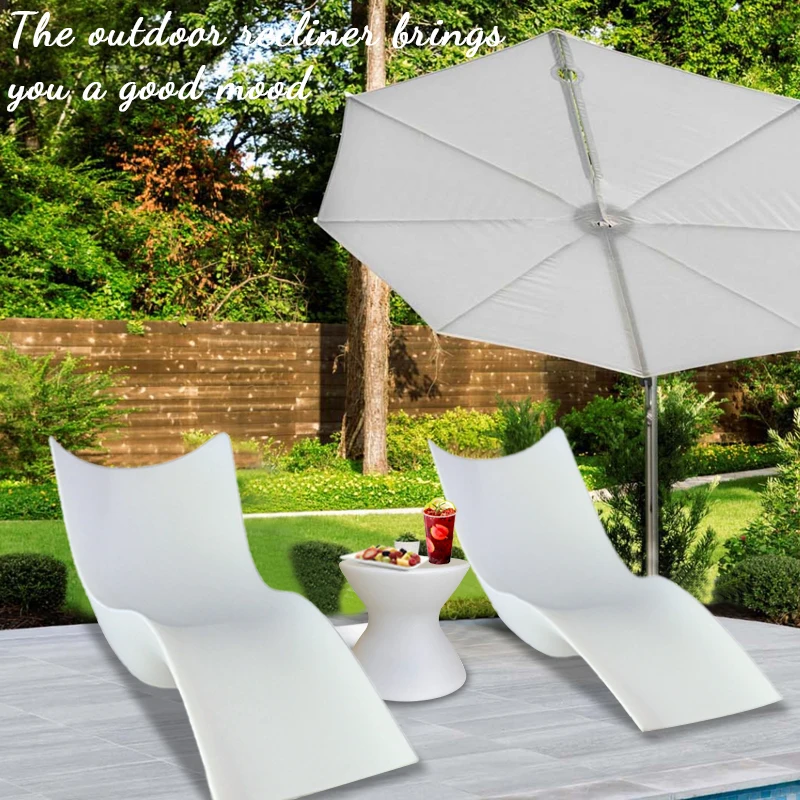 Уличные белые пластиковые пляжные стулья со светодиодной подсветкой пляжный