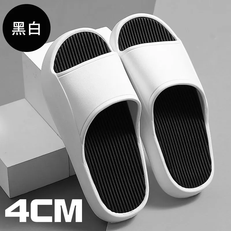 Foreign Trade Slippers Women's Thick Bottom European and American Color Matching Sandals Unisex Slide Sandals Beach Slides Shoes